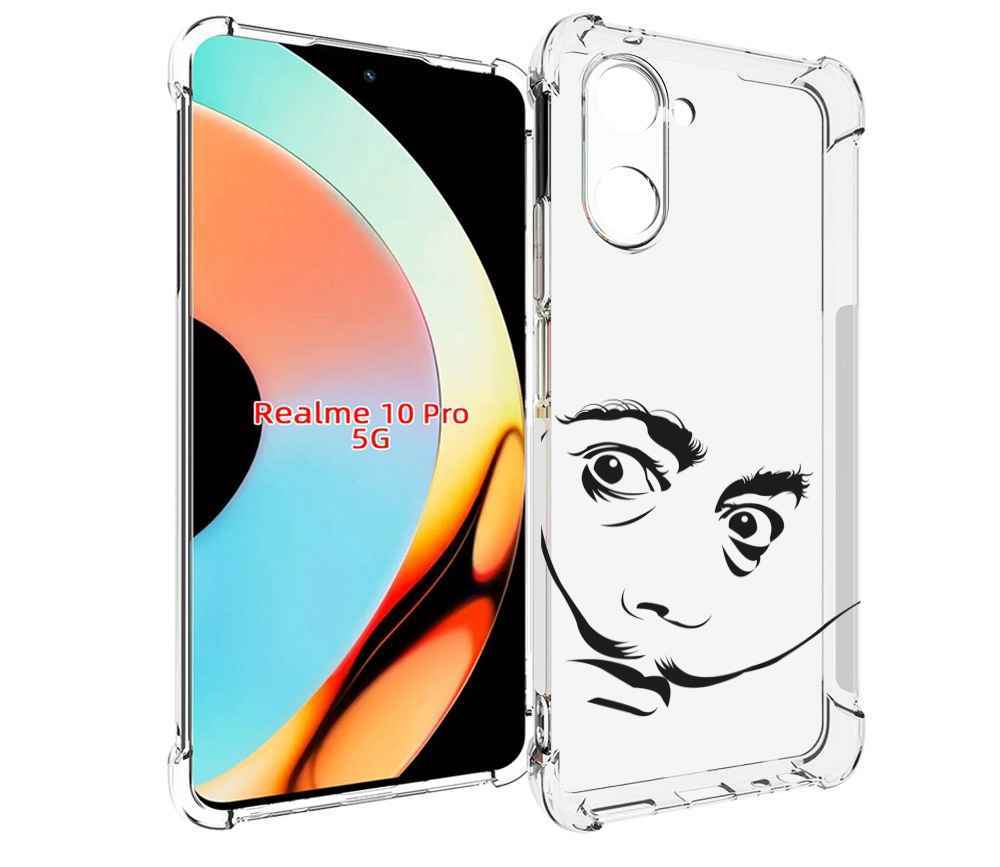 

Чехол бампер MyPads мужчина с длинными усами для Realme 10 Pro п..., Прозрачный, Tocco