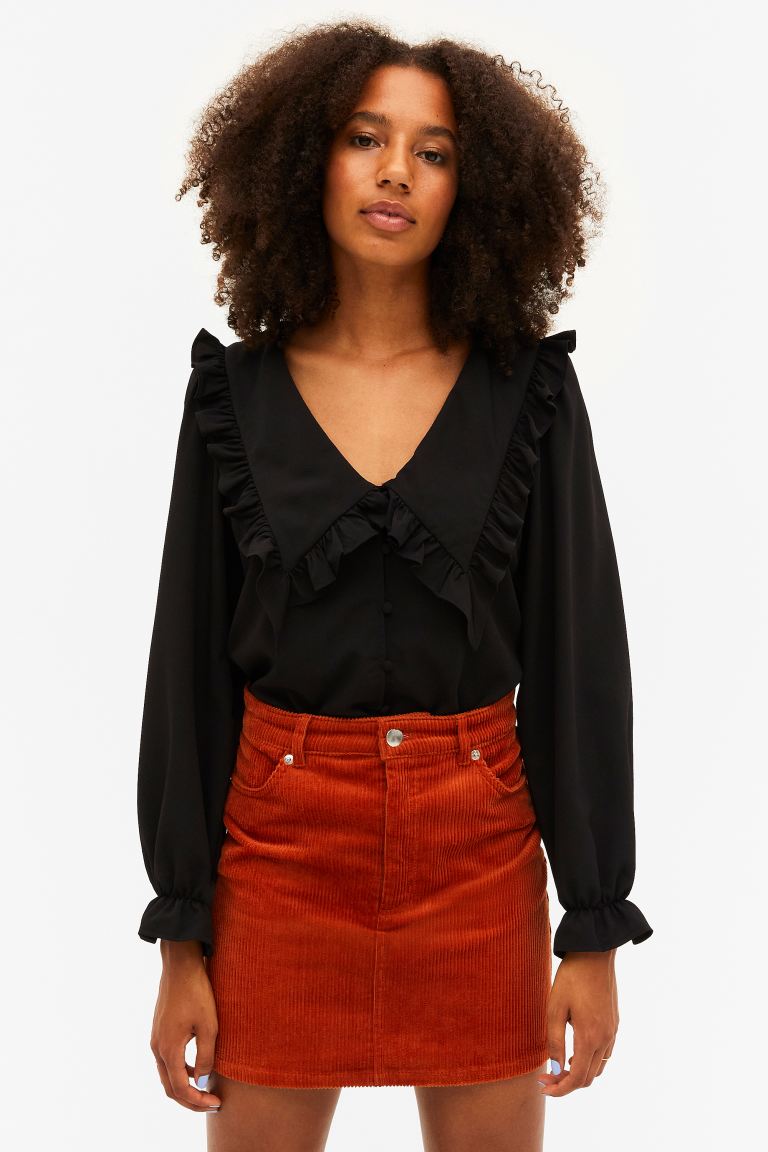 

Блуза женская Monki 1085675002 черная XS (доставка из-за рубежа), 1085675002
