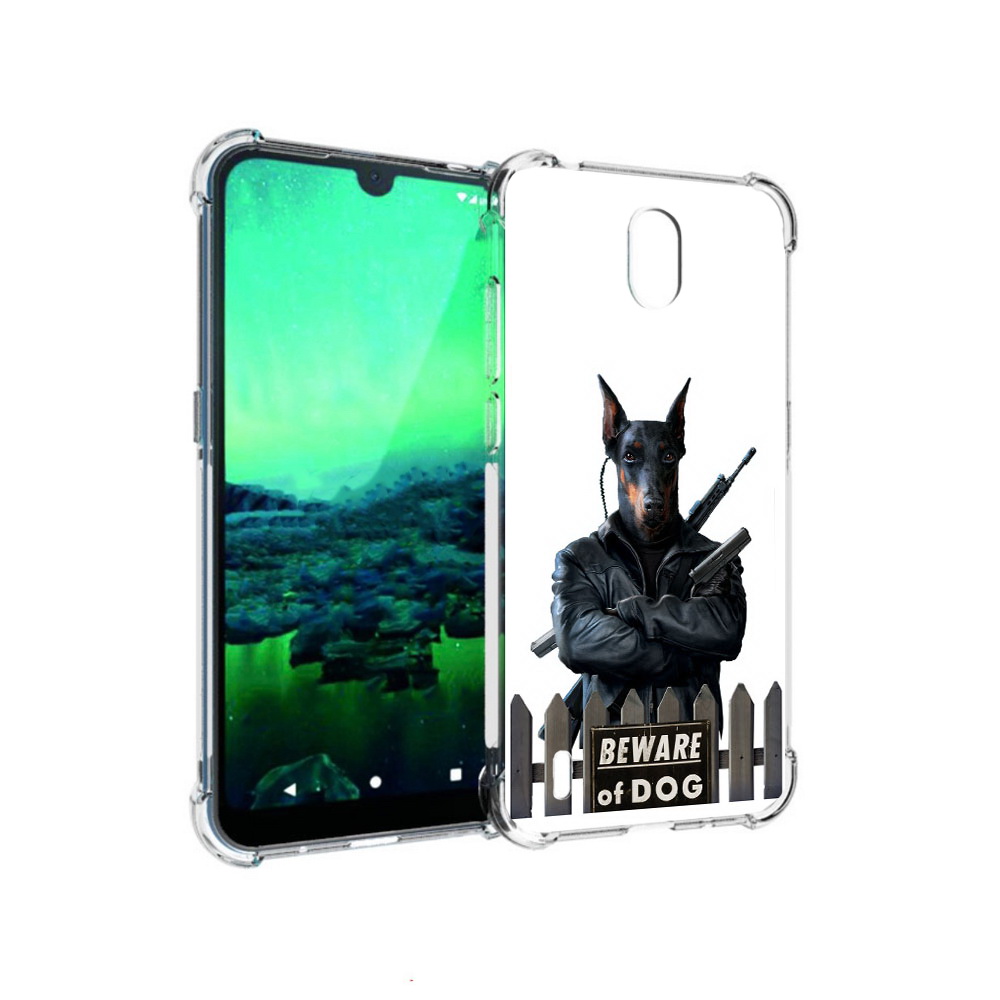 

Чехол MyPads Tocco для Nokia 1.3 доберман (PT227048.104.332), Прозрачный, Tocco