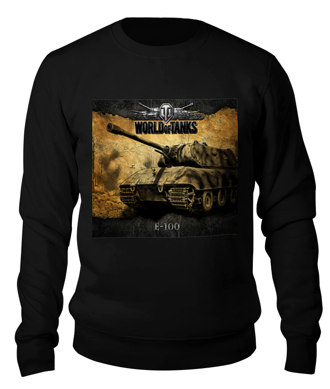 

Свитшот унисекс Printio World of tanks е-100 ф черный L, World of tanks е-100 ф