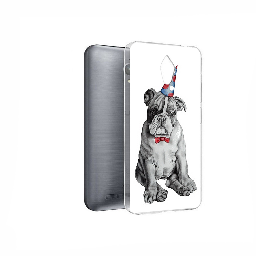 

Чехол MyPads Tocco для Asus ZenFone Go (ZC500TG) праздничный щенок, Прозрачный, Tocco