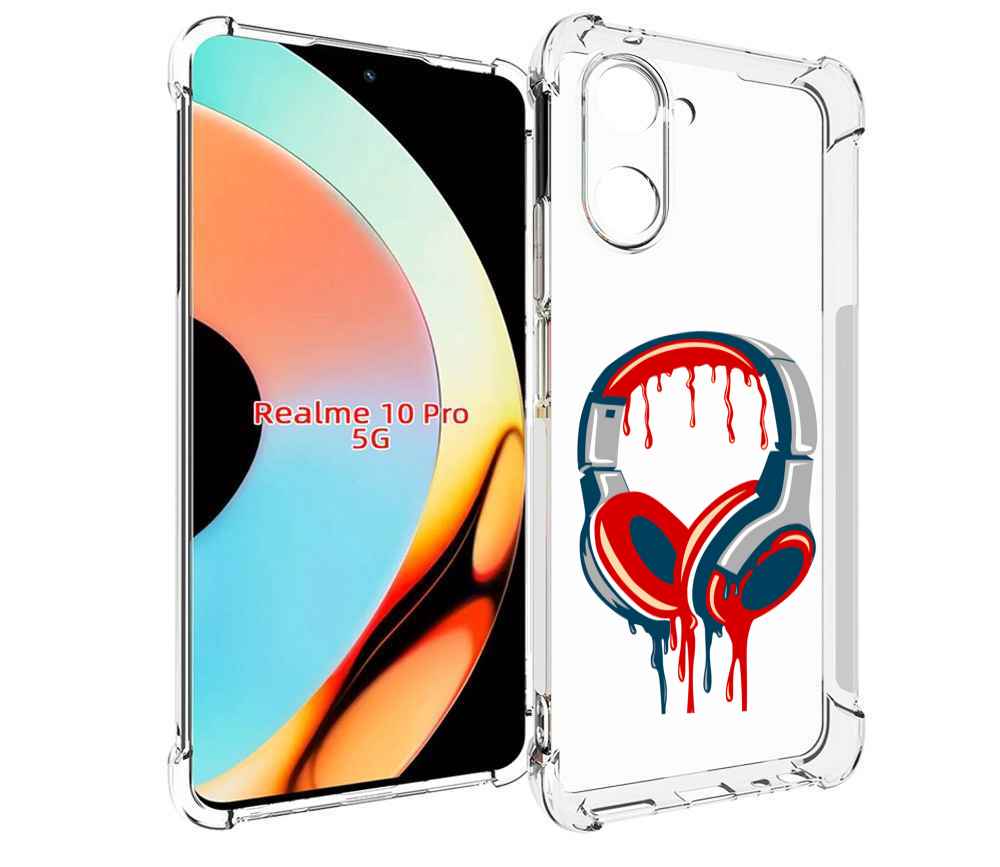 

Чехол бампер MyPads не делай громко для Realme 10 Pro противоуда..., Прозрачный, Tocco
