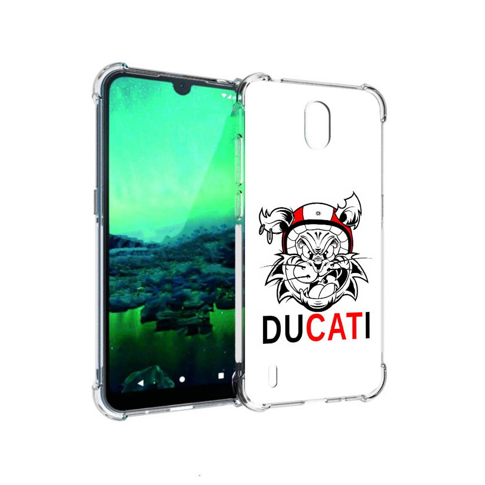 

Чехол MyPads Tocco для Nokia 1.3 дукати (PT227048.104.339), Прозрачный, Tocco