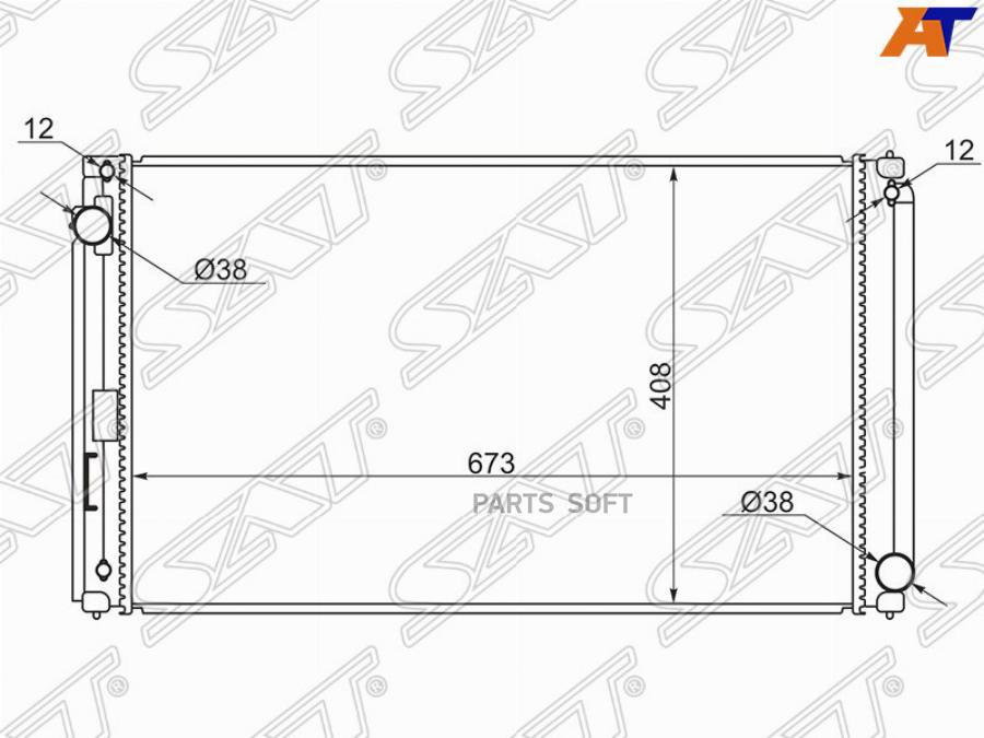 

SAT Радиатор LEXUS NX200/300H 14- 2ARFXE