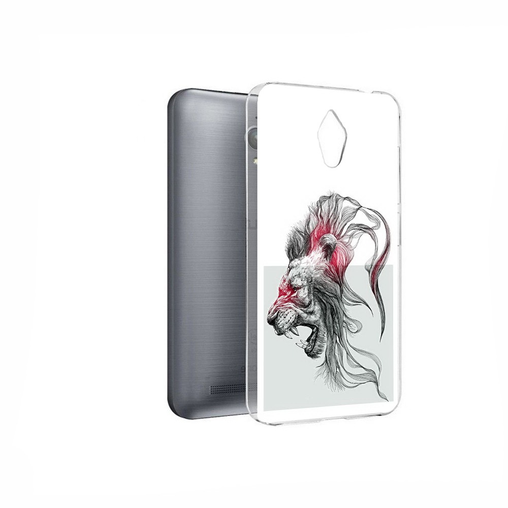 

Чехол MyPads Tocco для Asus ZenFone Go (ZC500TG) разъяренный лев, Прозрачный, Tocco