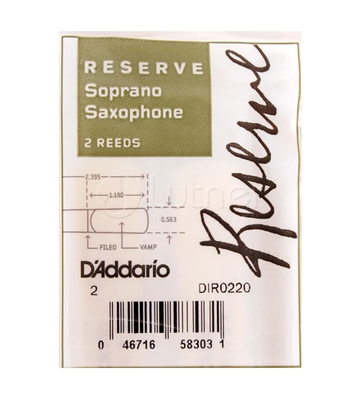 

Трости для сопрано-саксофона D'Addario Reserve DIR0220