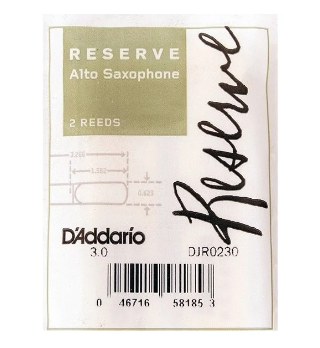 

Трости для альт-саксофона D'Addario Reserve DJR0230