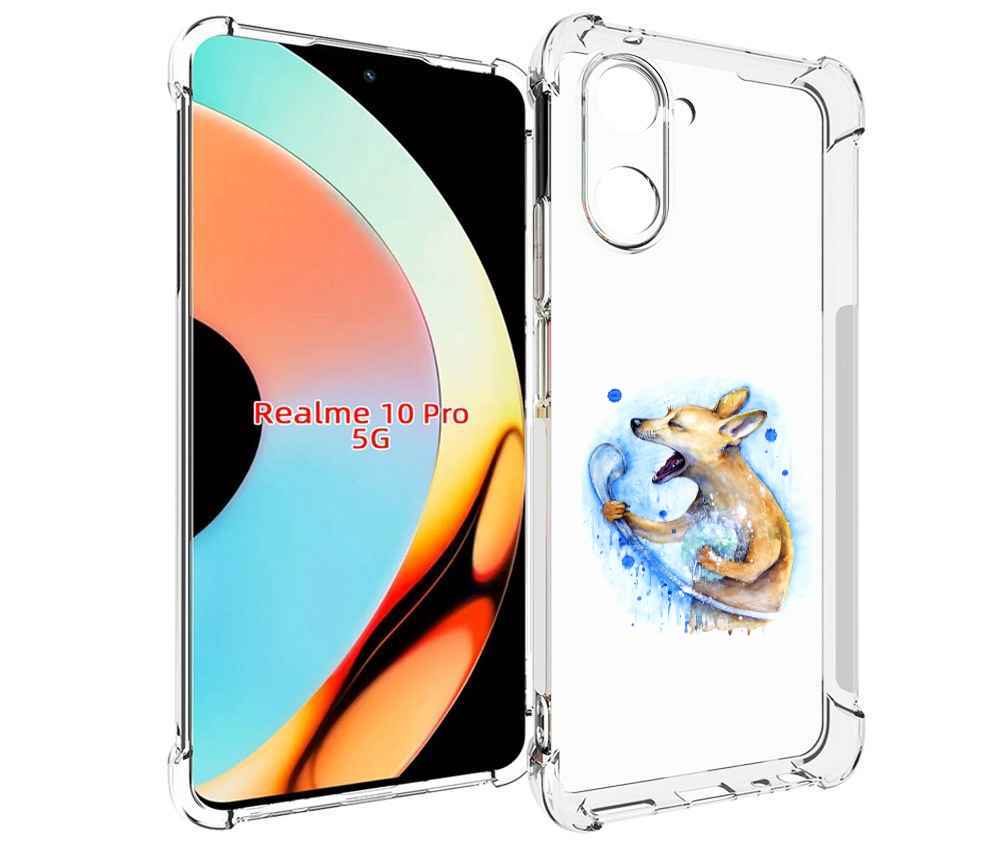 

Чехол бампер MyPads пение в душе для Realme 10 Pro противоударный, Прозрачный, Tocco