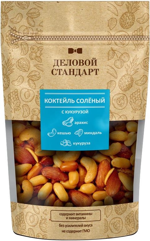 

Коктейль Деловой стандарт ореховый соленый с кукурузой, 170г