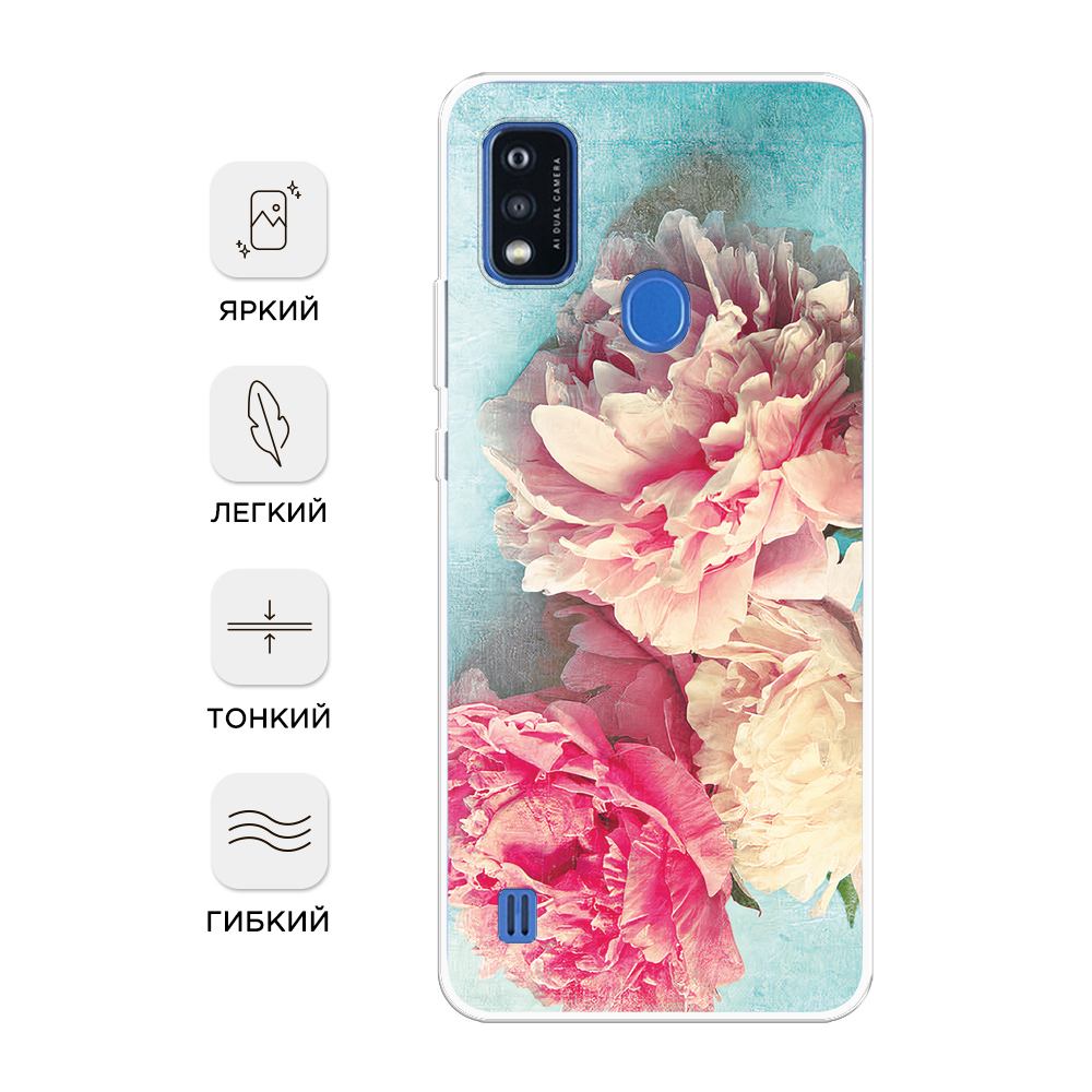 

Чехол Awog на ZTE Blade A51 / ЗТЕ Блэйд A51 "Голубая орхидея", Разноцветный, 134550-8