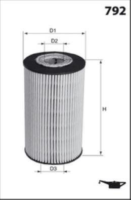 

Фильтр масляный MECAFILTER ELH4302