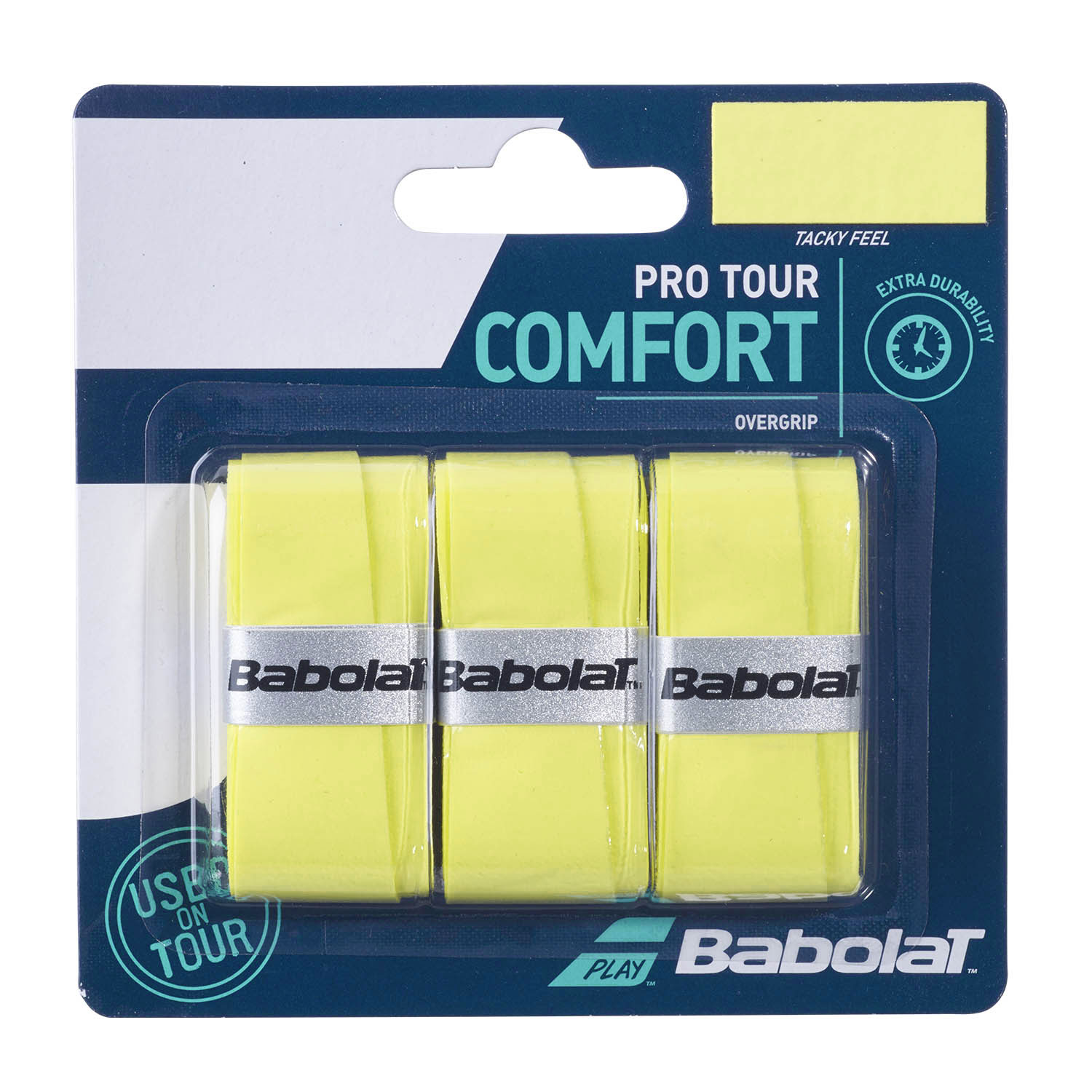 Обмотка для ручки ракетки Babolat Overgrip Pro Tour x3 653037-113, Yellow