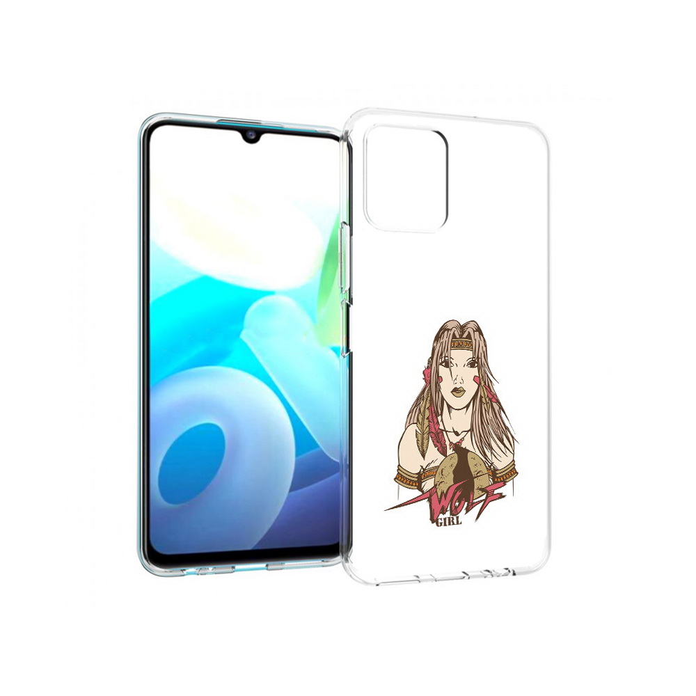 

Чехол MyPads Tocco для Vivo Y15s девушка волк (PT224456.390.306), Прозрачный, Tocco