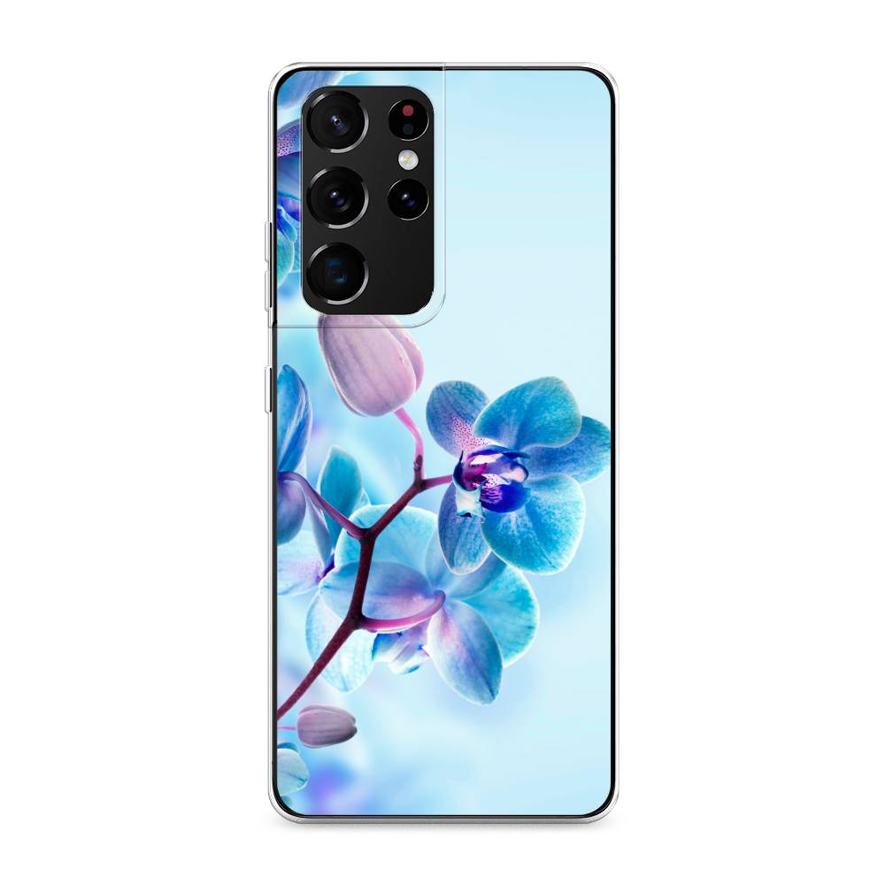 

Чехол Awog на Samsung Galaxy S21 Ultra / Самсунг S21 Ultra "Голубая орхидея", Разноцветный, 2102250-8