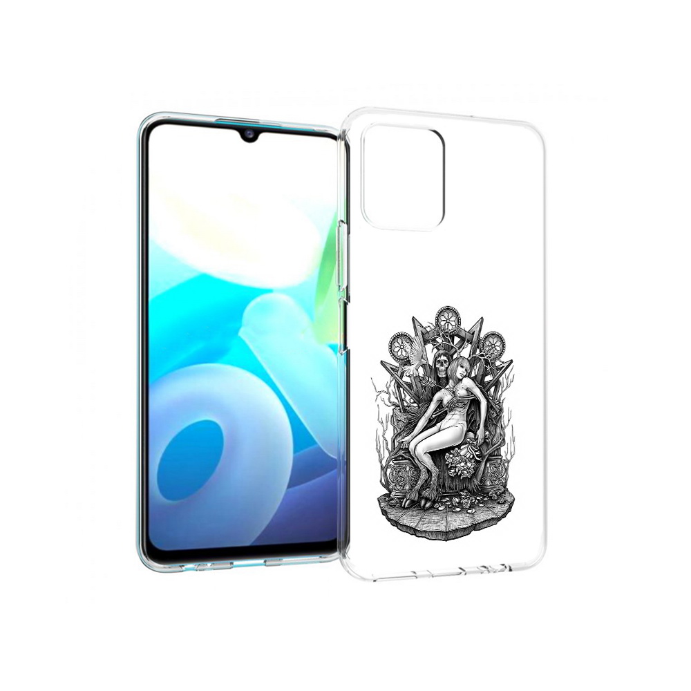

Чехол MyPads Tocco для Vivo Y15s девушка на троне (PT224456.390.309), Прозрачный, Tocco