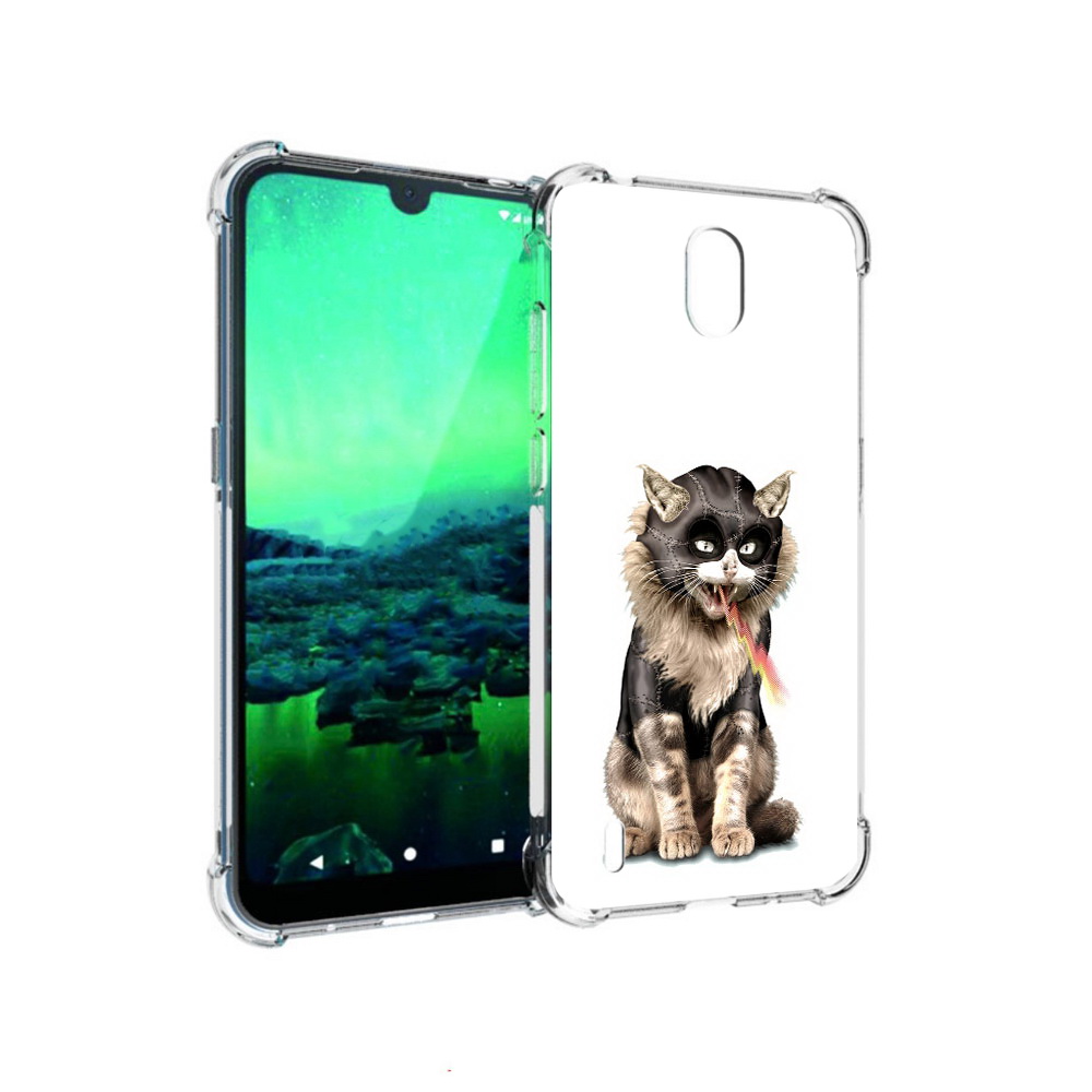 

Чехол MyPads Tocco для Nokia 1.3 дьяволский кот (PT227048.104.341), Прозрачный, Tocco