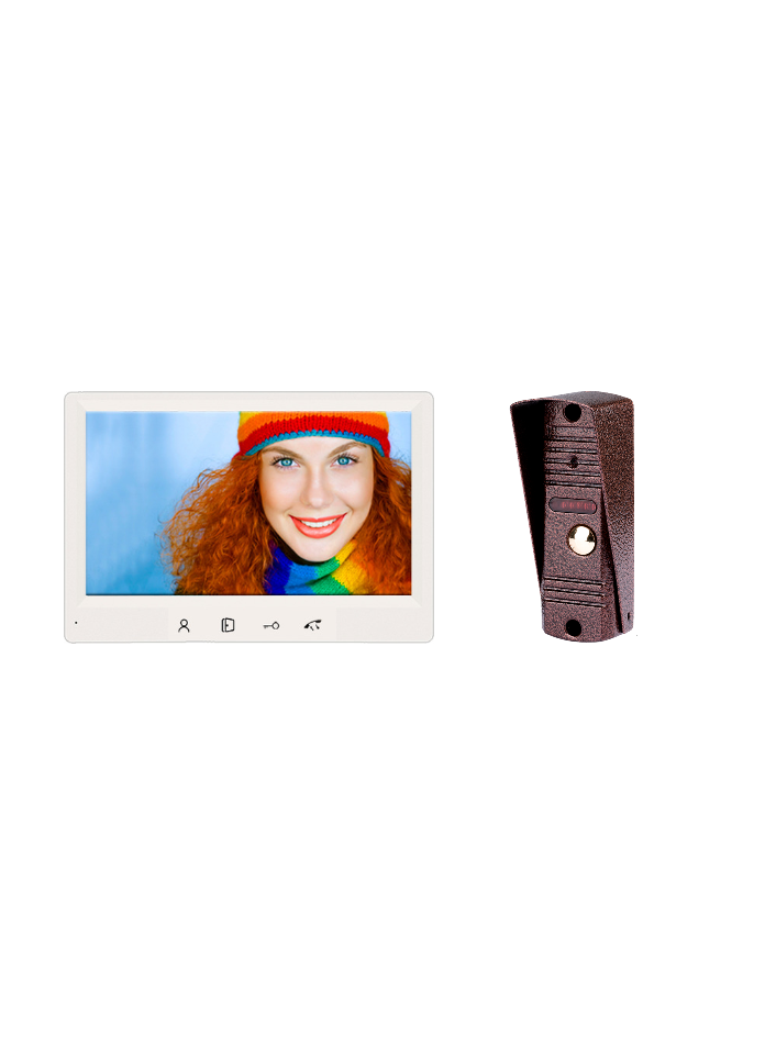 Комплект видеодомофона AlfaVision AURA White Wi-FI-KIT 310br Full HD 7 дюймов) find smart note white grid блокнот