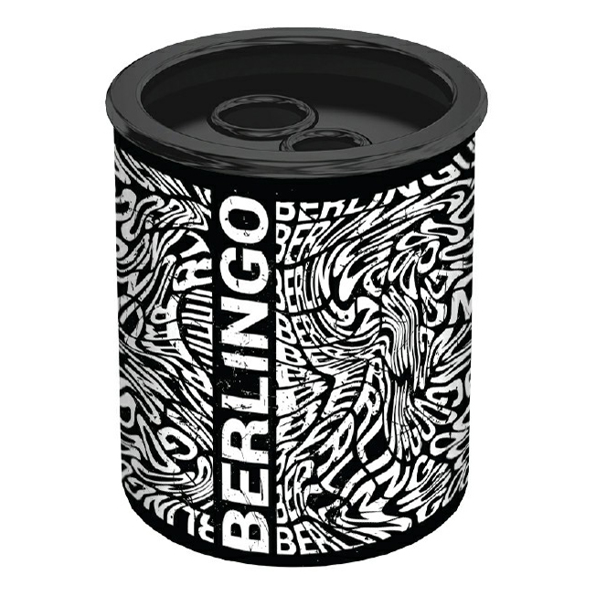 

Точилка ручная Berlingo Monochrome 2 отверстия черно-белая