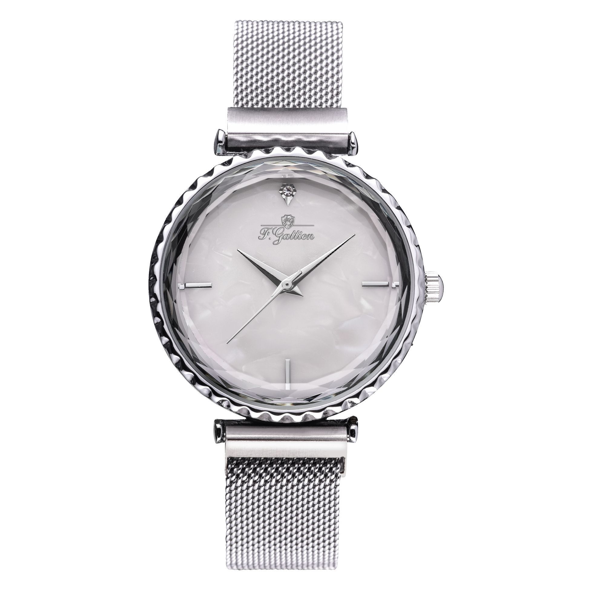 Наручные часы женские F.Gattien HH003-301 серебристые