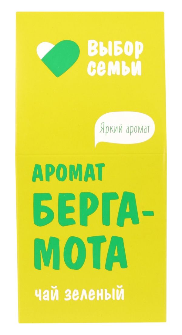Чай зеленый Выбор Семьи с ароматом бергамота крупнолистовой 50 г
