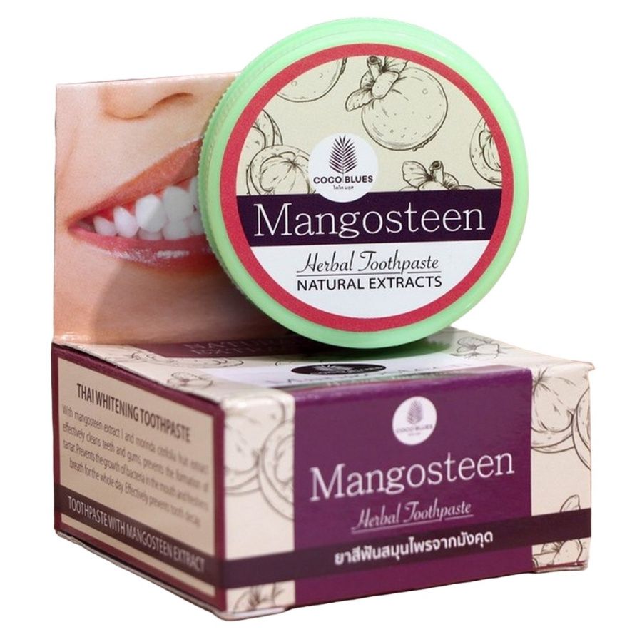 Зубная паста Coco Blues Mangosteen Herbal Toothpaste, 30 г органическая зубная паста endro lemon toothpaste с лимоном 100 мл