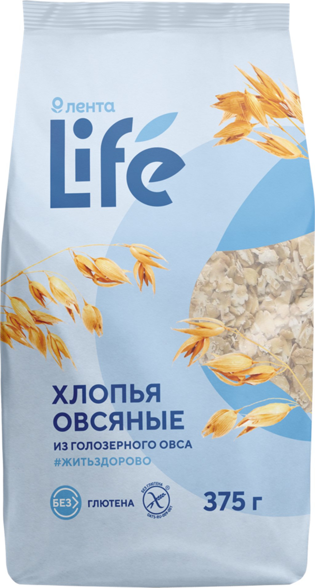 Хлопья Лента Life овсяные 375 г