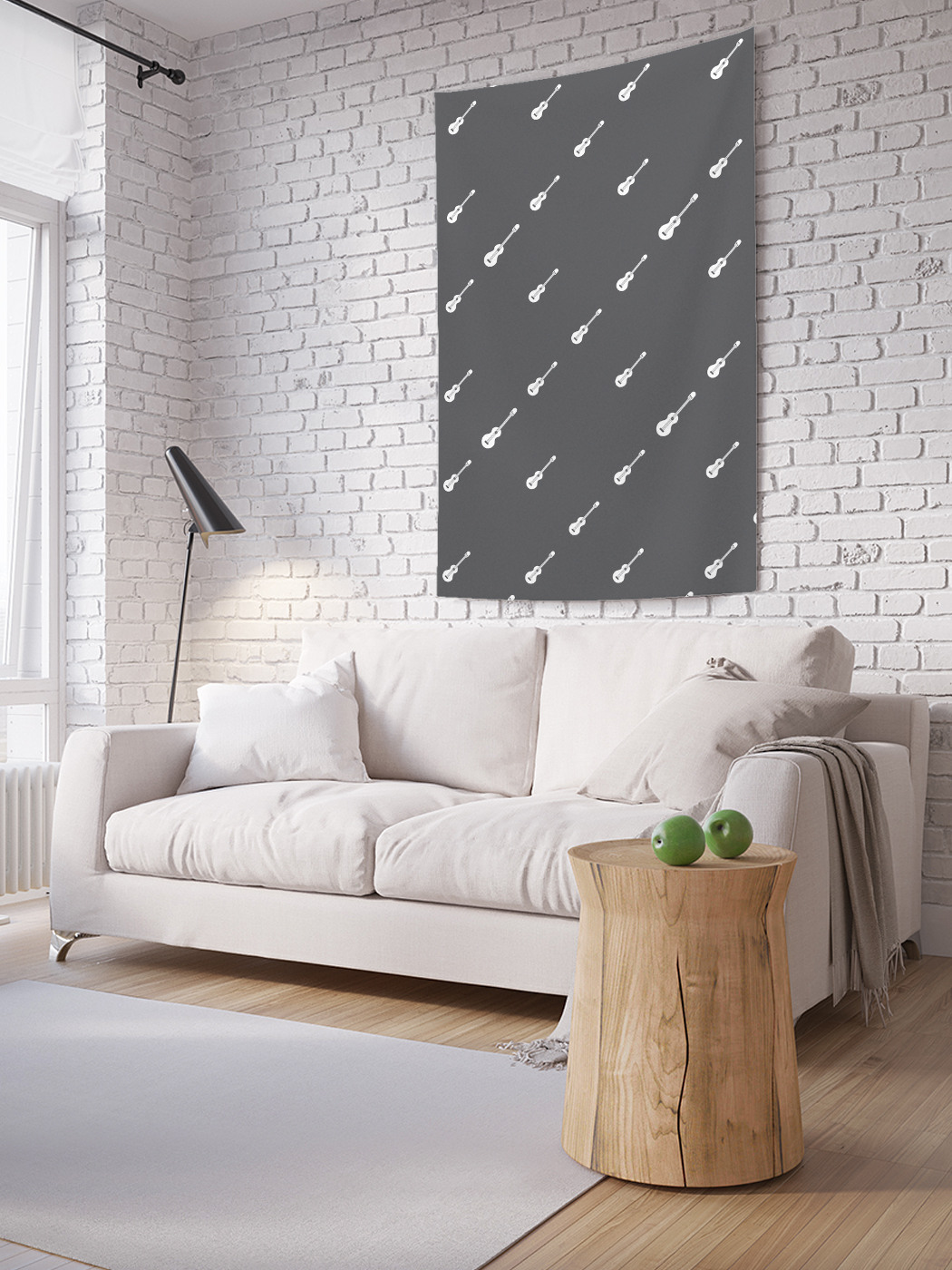 

Вертикальное фотопанно на стену JoyArty Силуэты гитар 150x200 см, Силуэты гитар