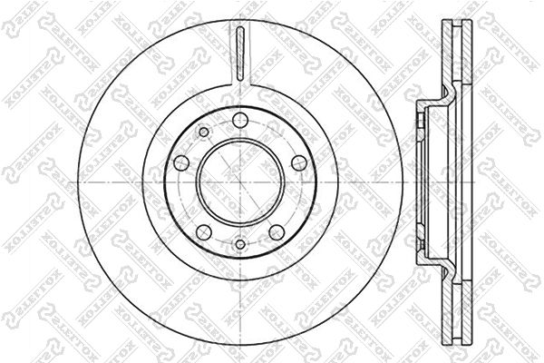 

6020-3723V-SX диск тормозной передний Peugeot 607 2.0-2.2HDi 99>