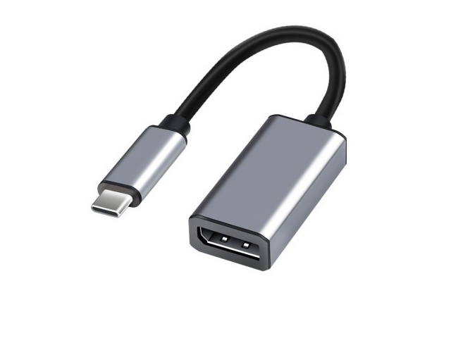 

Переходник KS-IS USB Type C - DisplayPort KS-709 KS-709 серебристый, KS-709