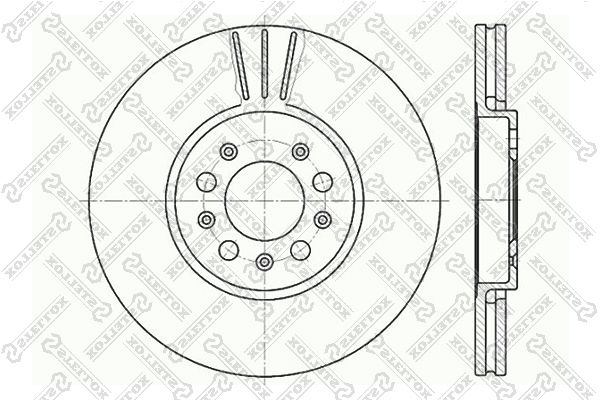 

6020-4760V-SX диск тормозной передний Audi A3, VW Bora/Golf 1.8T/2.3/1.9TDi 96>