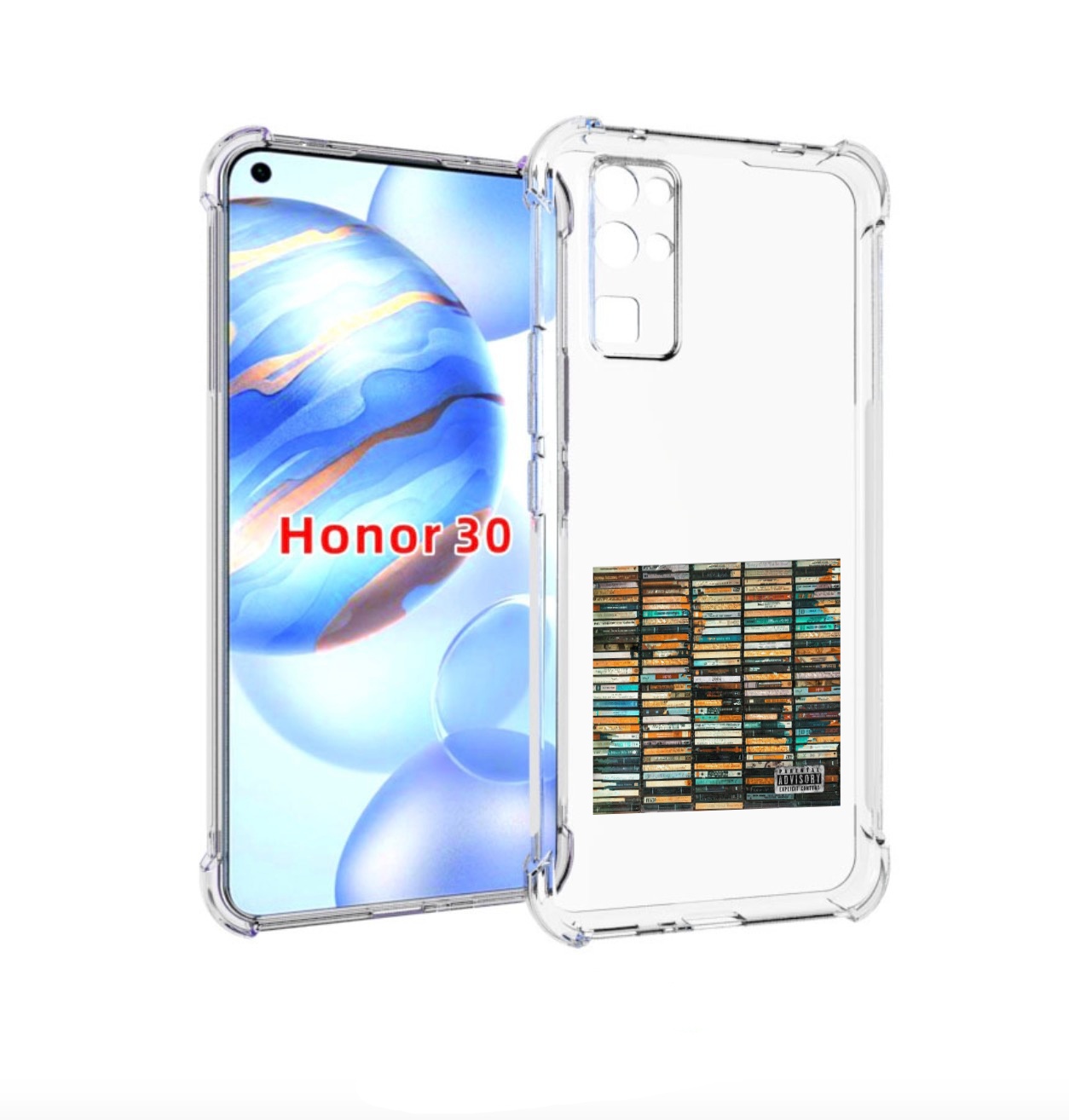 

Чехол бампер MyPads 2004 Скриптонит для Honor 30 (BMH-AN10) прот, Прозрачный, Tocco