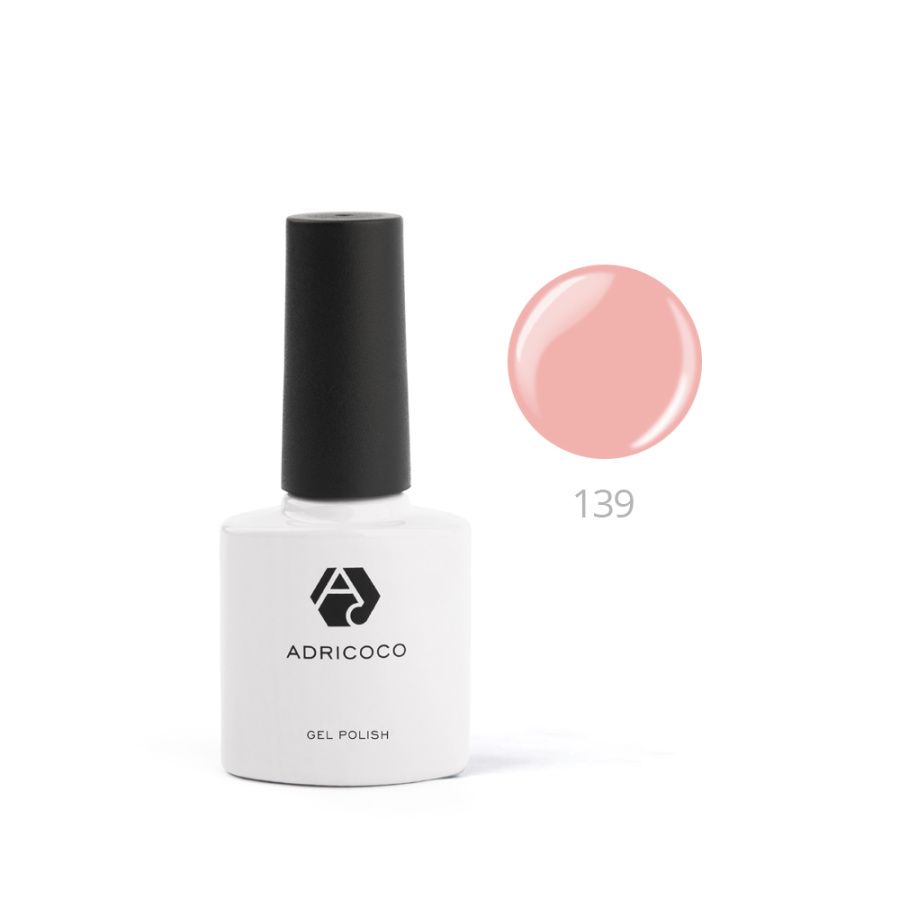 Цветной гель-лак для ногтей AdriCoco №139 персиковый нектар 8 мл 2 шт нектар swell персиковый 250мл