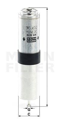 

Фильтр топливный MANN-FILTER WK5010Z, фильтр топливный WK5010Z