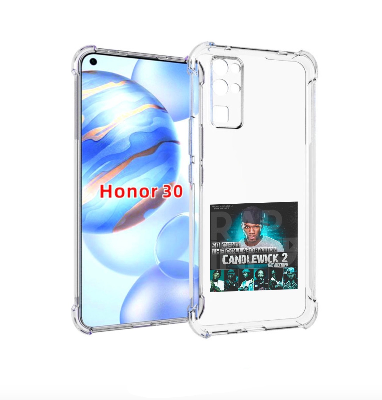 

Чехол бампер MyPads 50 Cent - CandleWick 2 для Honor 30 (BMH-AN1, Прозрачный, Tocco