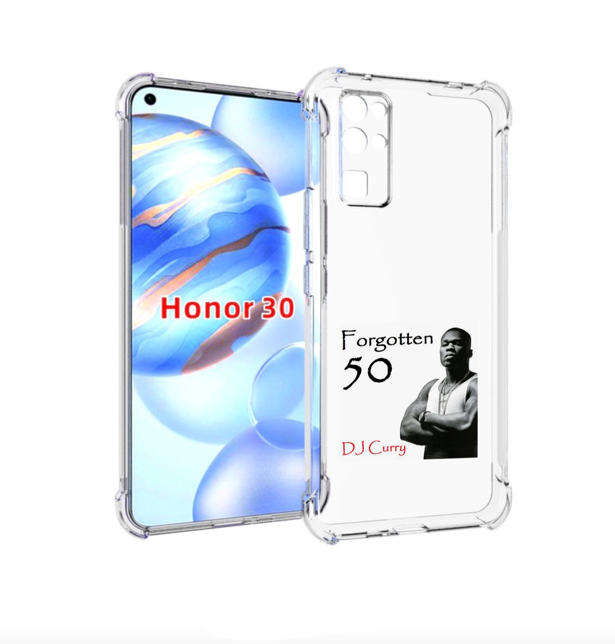 

Чехол бампер MyPads 50 Cent - Forgotten 50 для Honor 30 (BMH-AN1, Прозрачный, Tocco