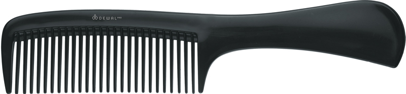 Гребень для волос Dewal эконом CO-6810 пластик 20,5 см черный 2 шт