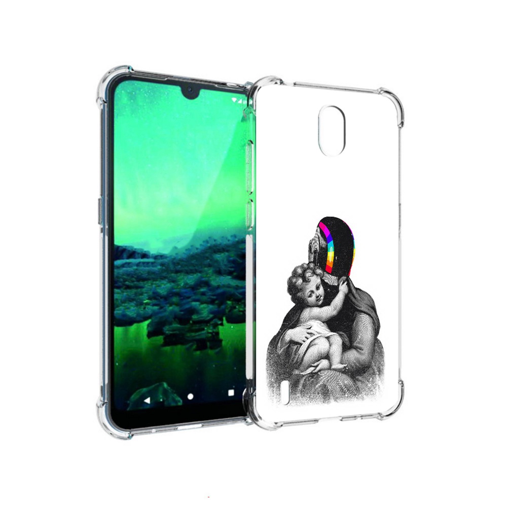 

Чехол MyPads Tocco для Nokia 1.3 защитник в шлеме (PT227048.104.350), Прозрачный, Tocco