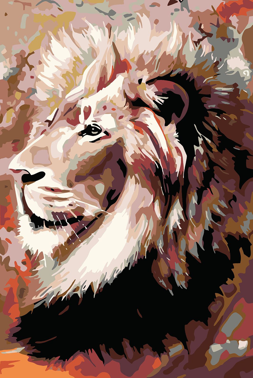 

Картина по номерам Красиво Красим Гордый лев, 80 х 120 см, Гордый лев