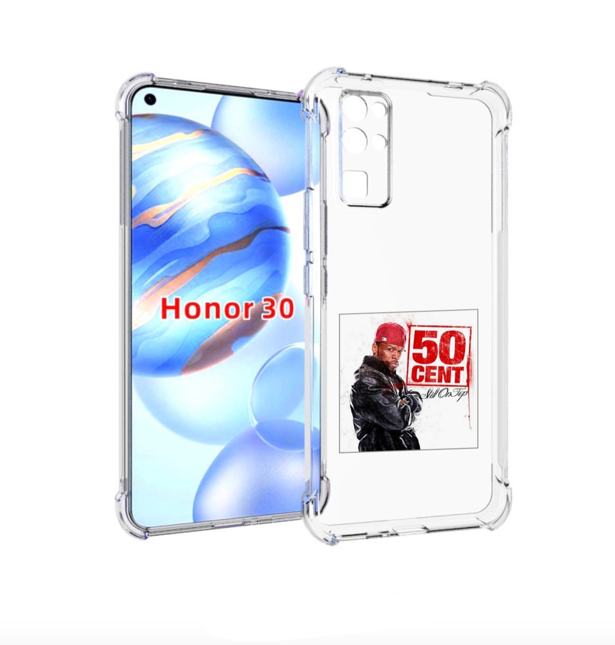 

Чехол бампер MyPads 50 Cent - Still On Top для Honor 30 (BMH-AN1, Прозрачный, Tocco