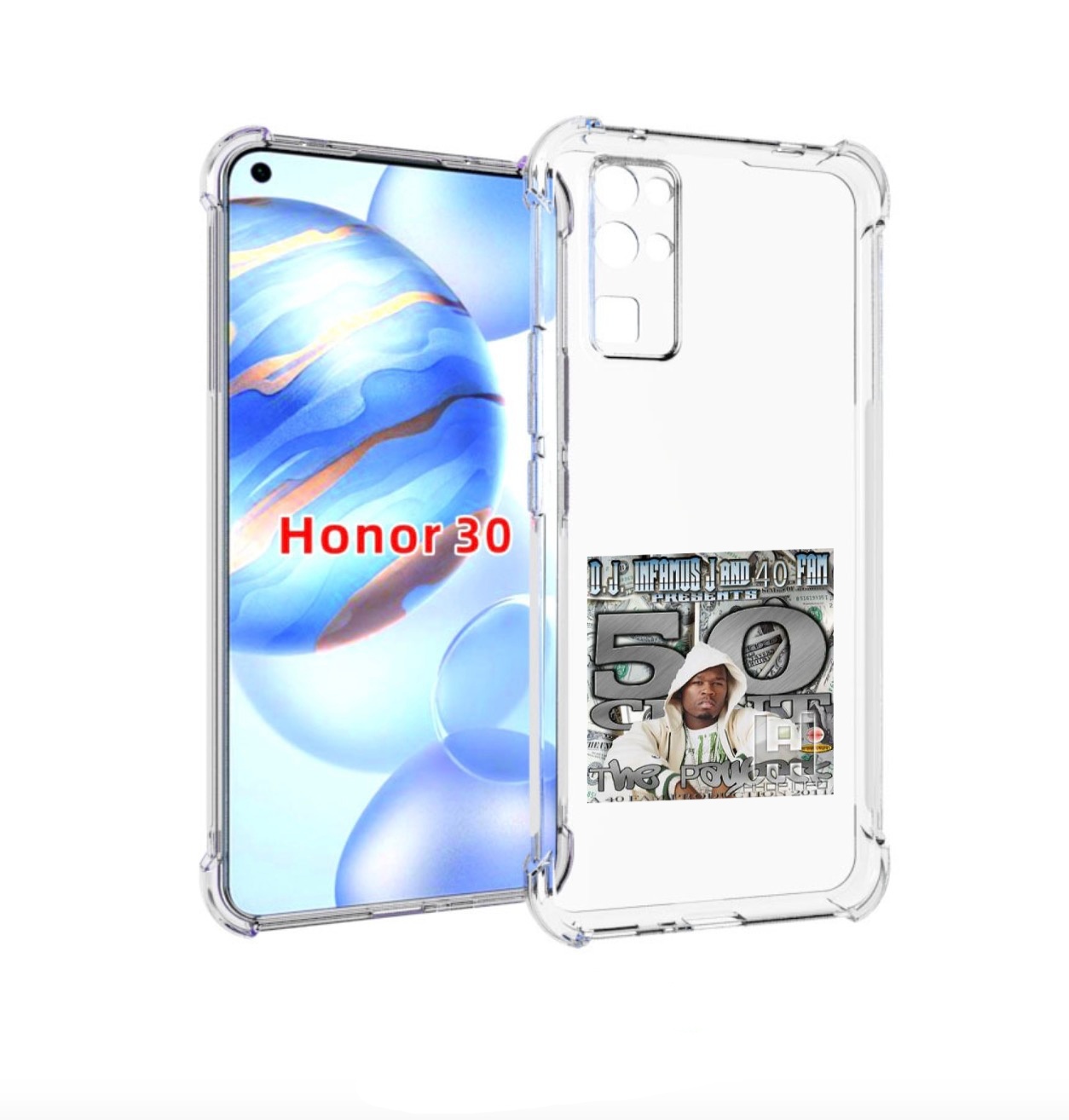 

Чехол бампер MyPads 50 Cent - The Payback для Honor 30 (BMH-AN10, Прозрачный, Tocco
