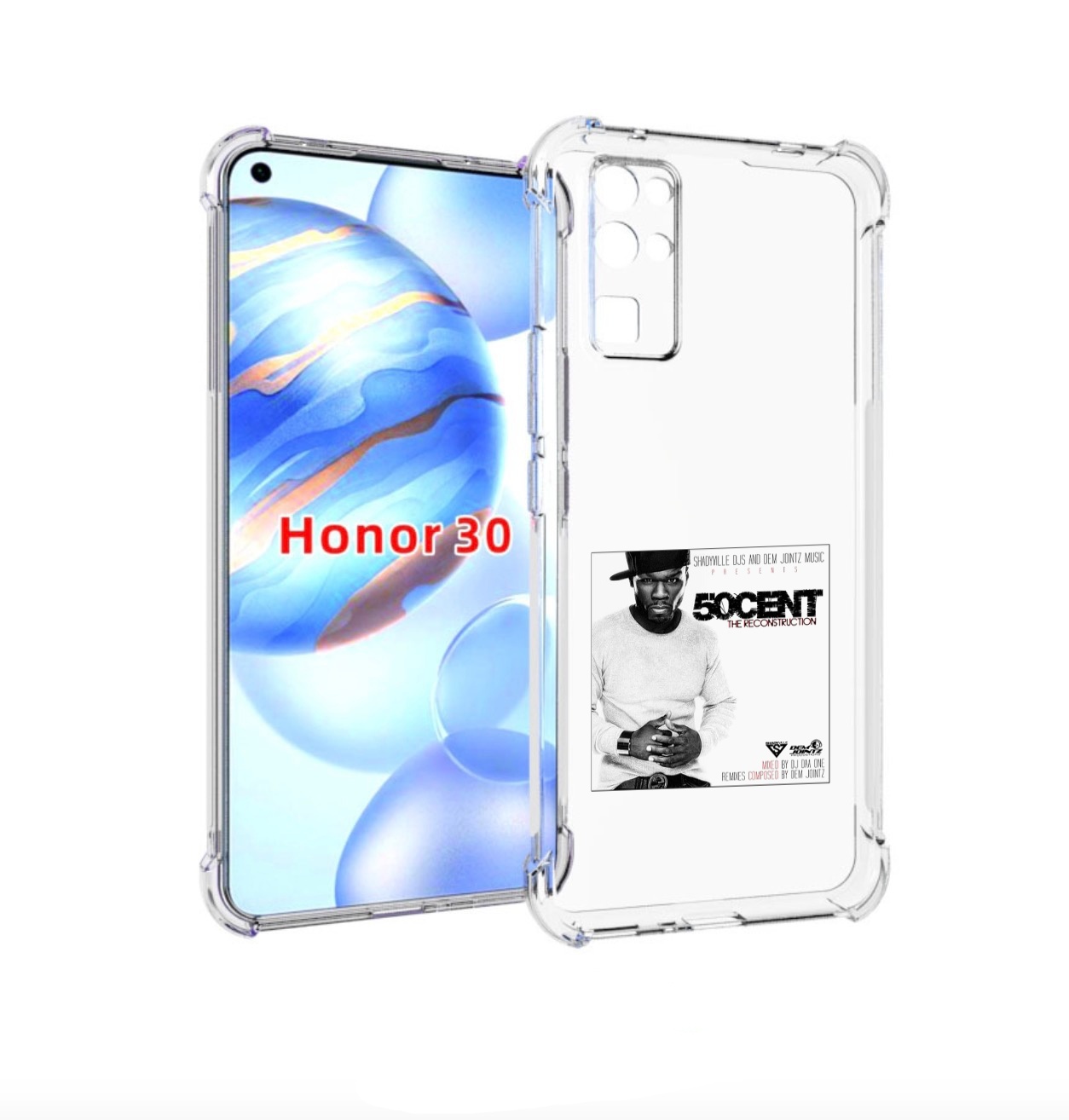 

Чехол бампер MyPads 50 Cent - The Reconstruction для Honor 30 (B, Прозрачный, Tocco