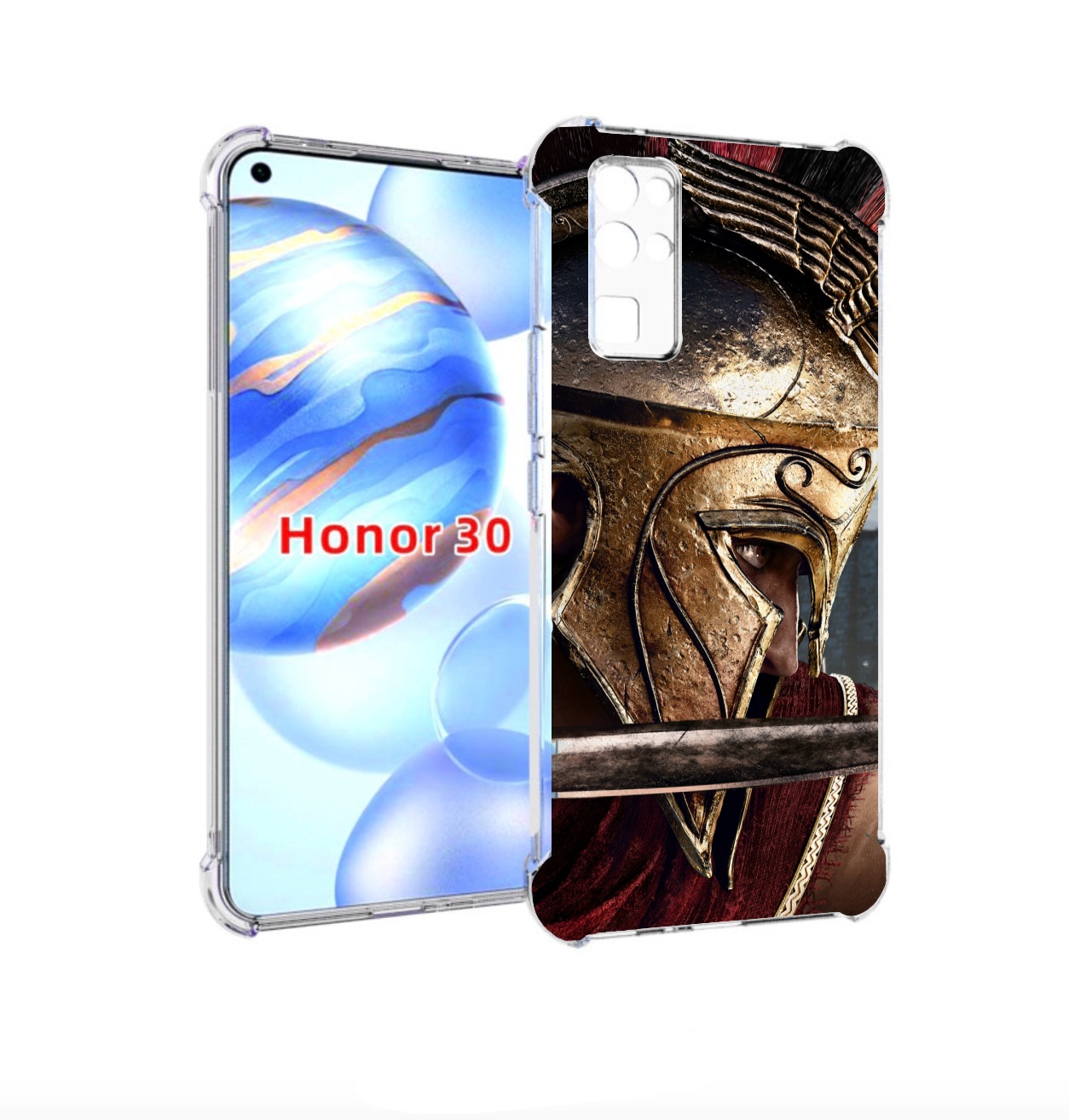 

Чехол бампер MyPads Assassin's Creed Odyssey для Honor 30 (BMH-A, Прозрачный, Tocco