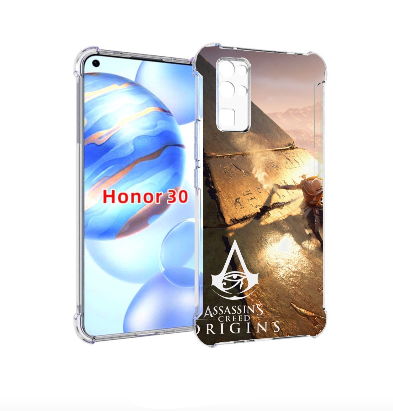 

Чехол бампер MyPads Assassin's Creed Origins для Honor 30 (BMH-A, Прозрачный, Tocco