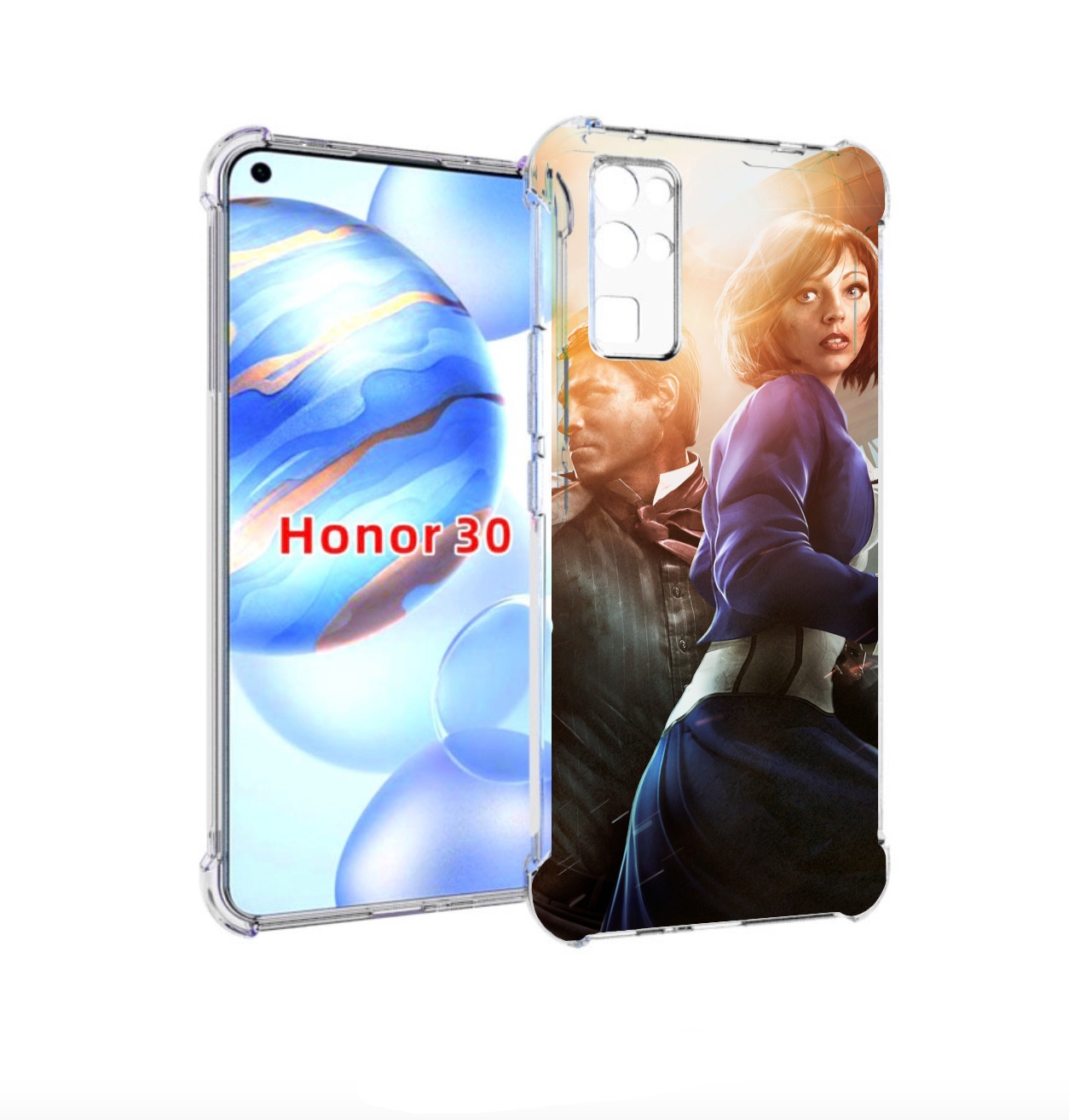 

Чехол бампер MyPads Bioshock Infinite для Honor 30 (BMH-AN10) пр, Прозрачный, Tocco