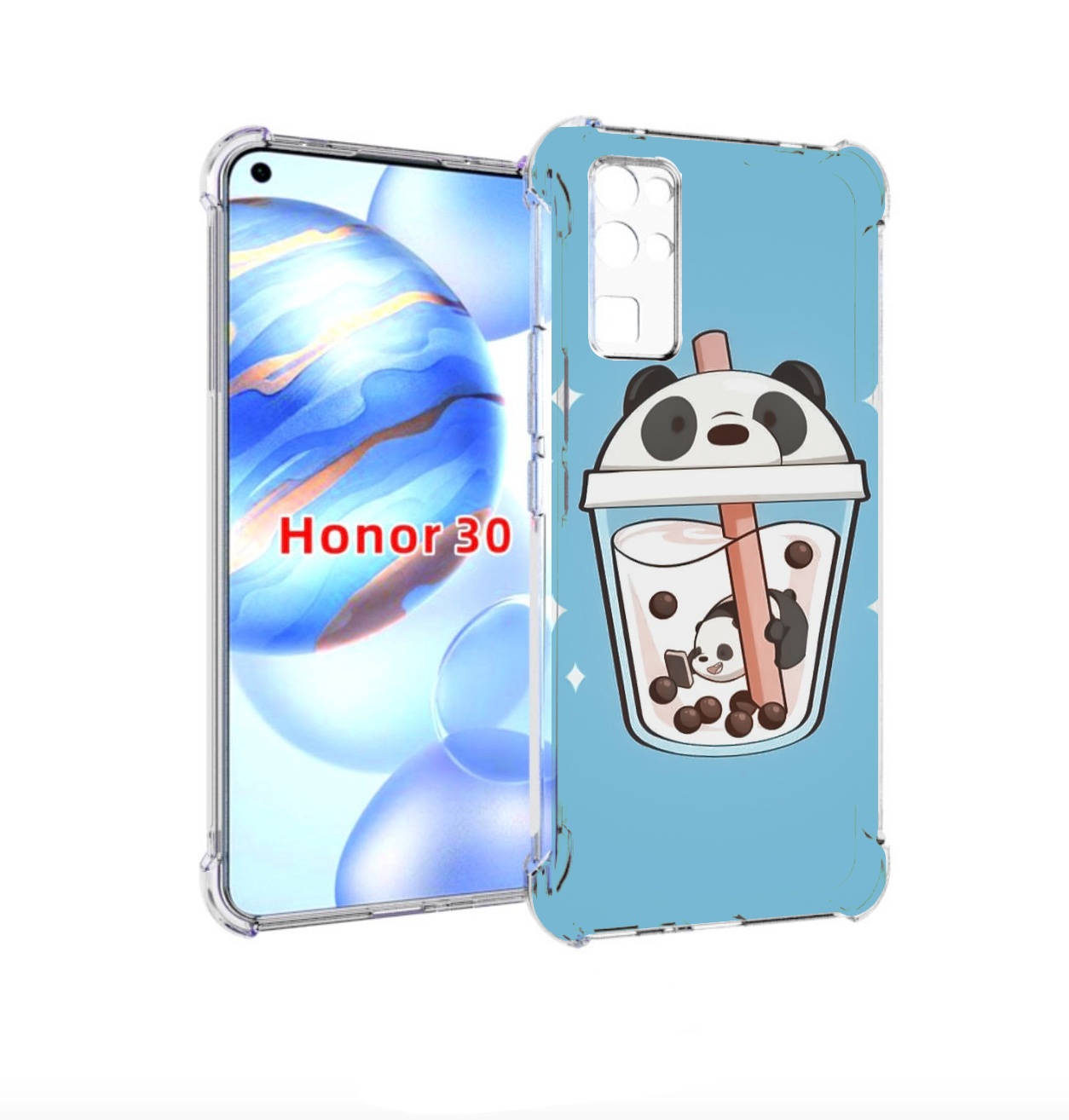 

Чехол бампер MyPads Bubble tea для Honor 30 (BMH-AN10) противоуд, Прозрачный, Tocco