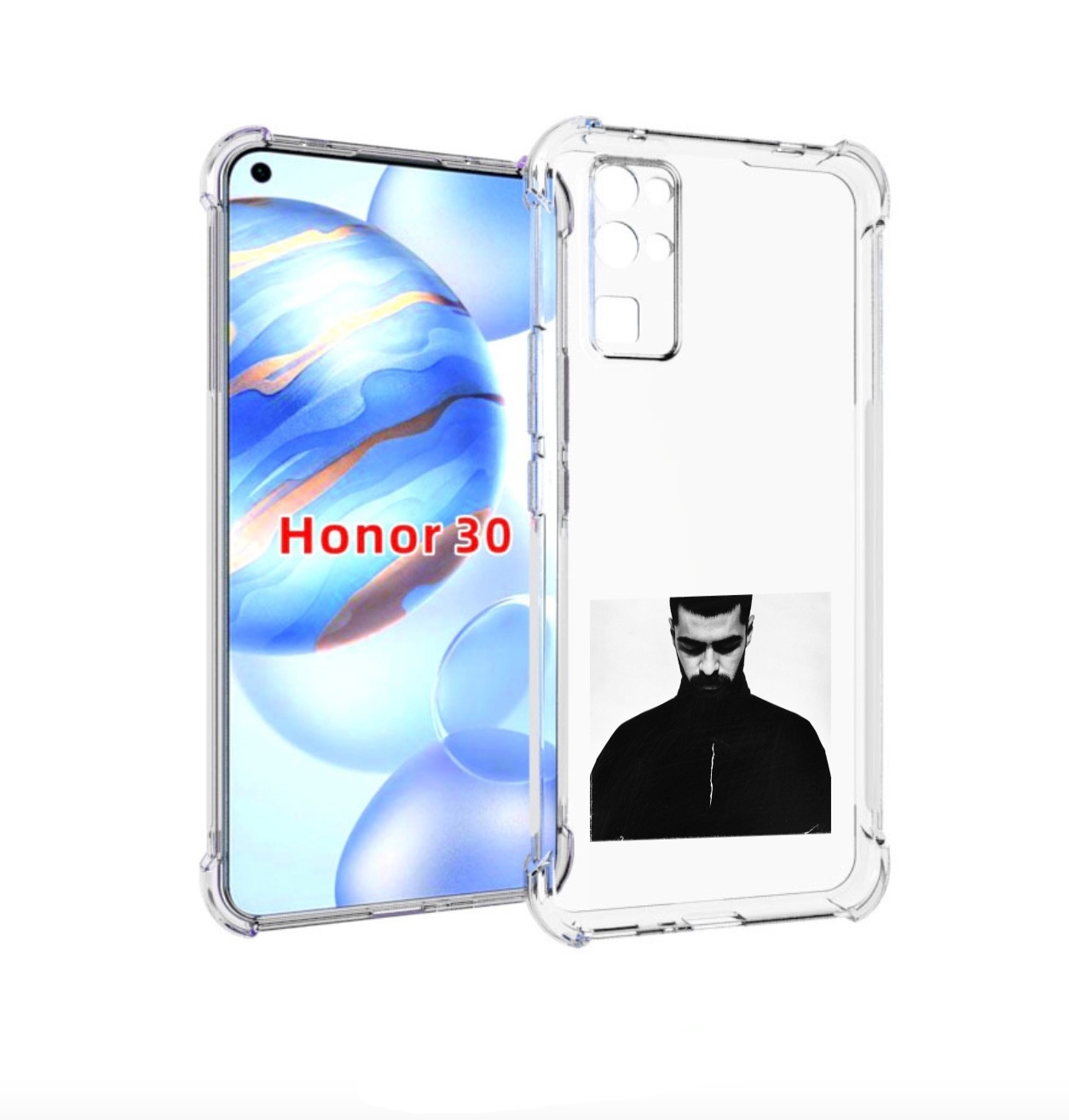 

Чехол бампер MyPads Buster Keaton Miyagi мужской для Honor 30 (B, Прозрачный, Tocco