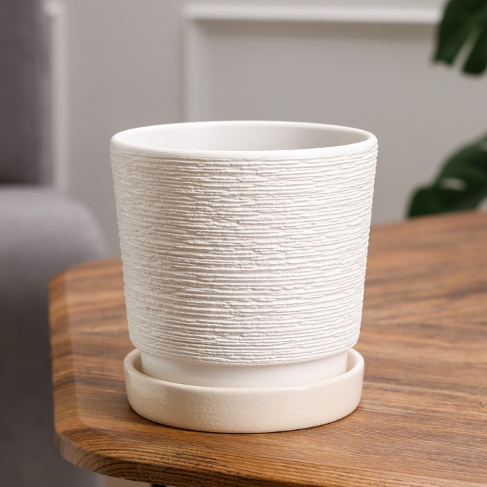 

Цветочный горшок Нест 9581139 1,13 л белый, Нест