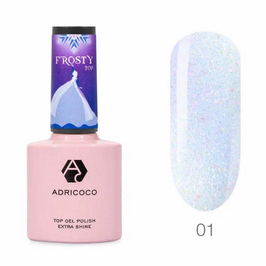 

Топ хамелеон AdriCoco со светоотражающими частицами Frosty Top №1 8 мл, kr-22031