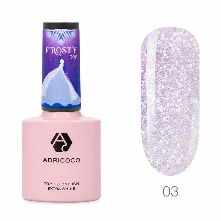 

Топ хамелеон AdriCoco со светоотражающими частицами Frosty Top №3 8 мл, kr-22033