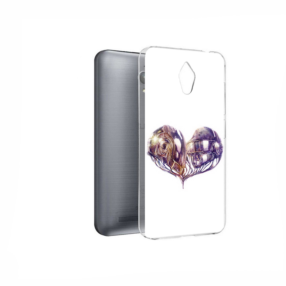 

Чехол MyPads Tocco для Asus ZenFone Go (ZC500TG) сердце абстракция, Прозрачный, Tocco